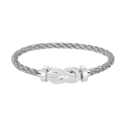[Love Lucky]CHANCE LARGE 8 FIGURE BUCKLE NO DIAMOND BRACELET SILVER
