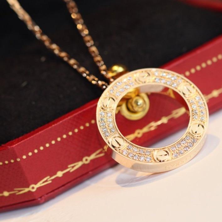 [Love Lucky]LOVE NECKLACE ADJUSTABLE ROSE GOLD