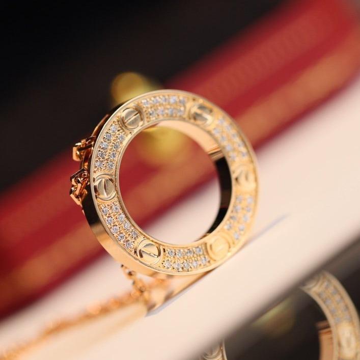 [Love Lucky]LOVE NECKLACE ADJUSTABLE ROSE GOLD