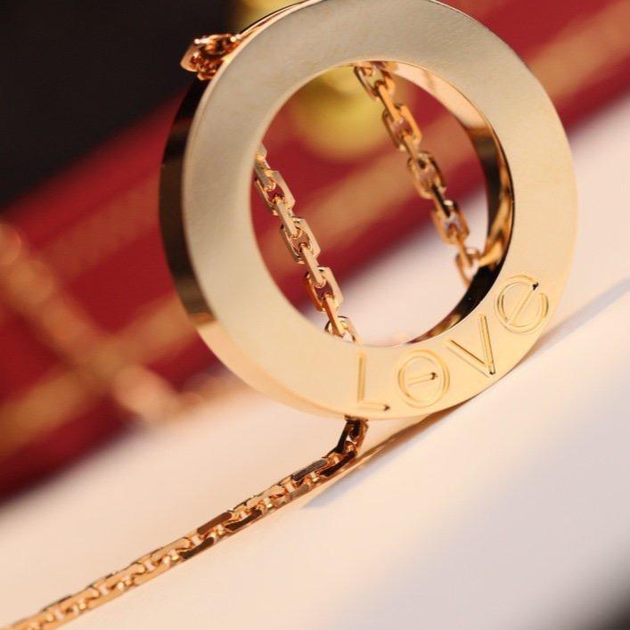 [Love Lucky]LOVE NECKLACE ADJUSTABLE ROSE GOLD