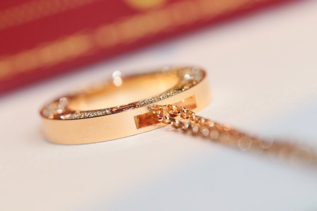 [Love Lucky]LOVE NECKLACE ADJUSTABLE ROSE GOLD