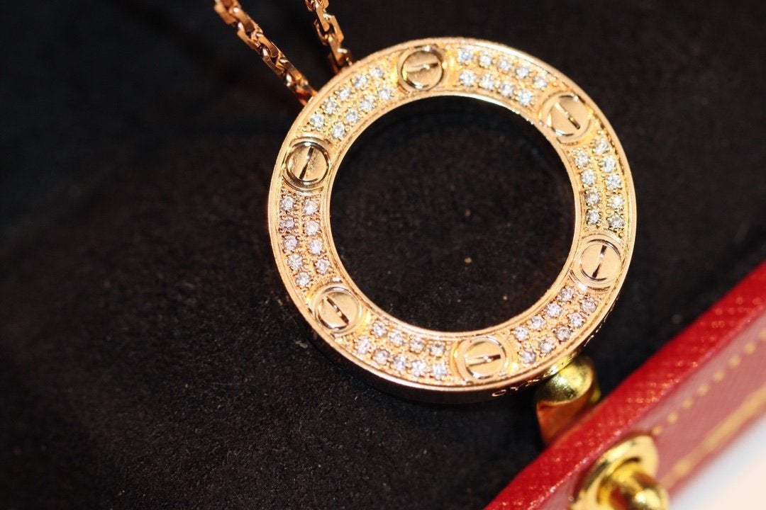 [Love Lucky]LOVE NECKLACE ADJUSTABLE ROSE GOLD
