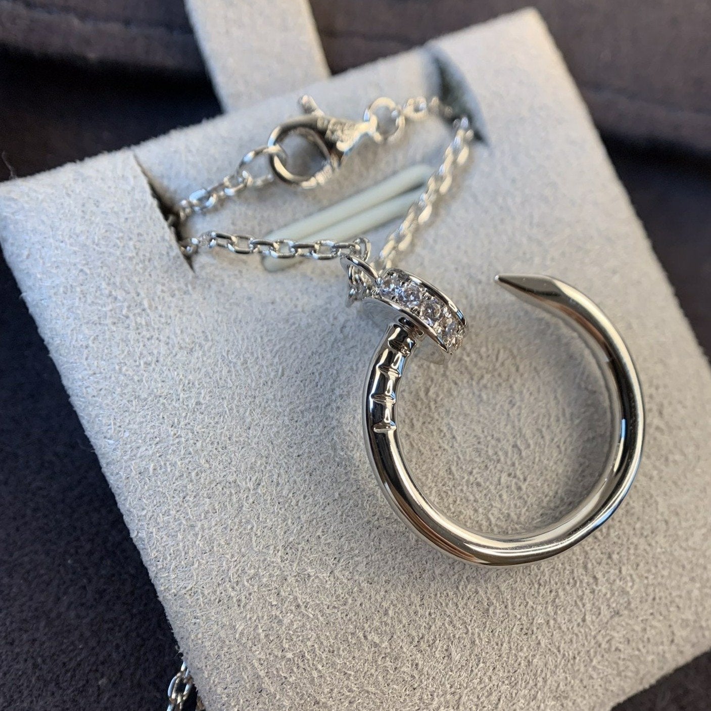 [Love Lucky]JUSTE NECKLACE SILVER DIAMONDS
