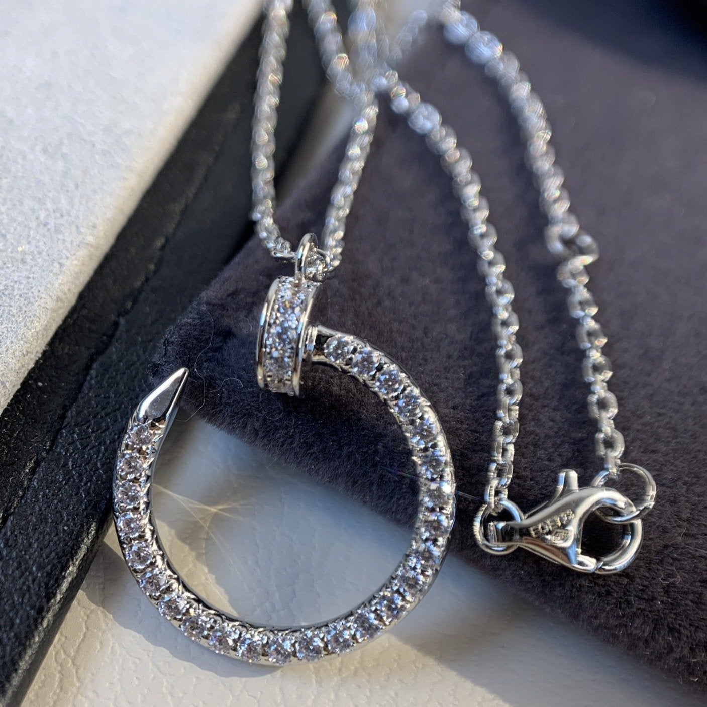 [Love Lucky]JUSTE NECKLACE SILVER DIAMONDS