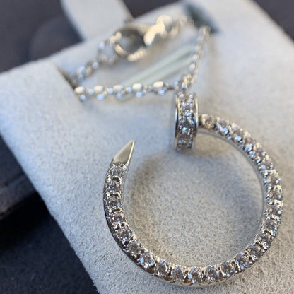[Love Lucky]JUSTE NECKLACE SILVER DIAMONDS