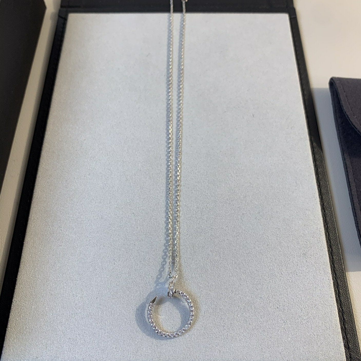 [Love Lucky]JUSTE NECKLACE SILVER DIAMONDS