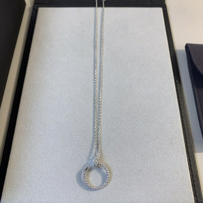 [Love Lucky]JUSTE NECKLACE SILVER DIAMONDS