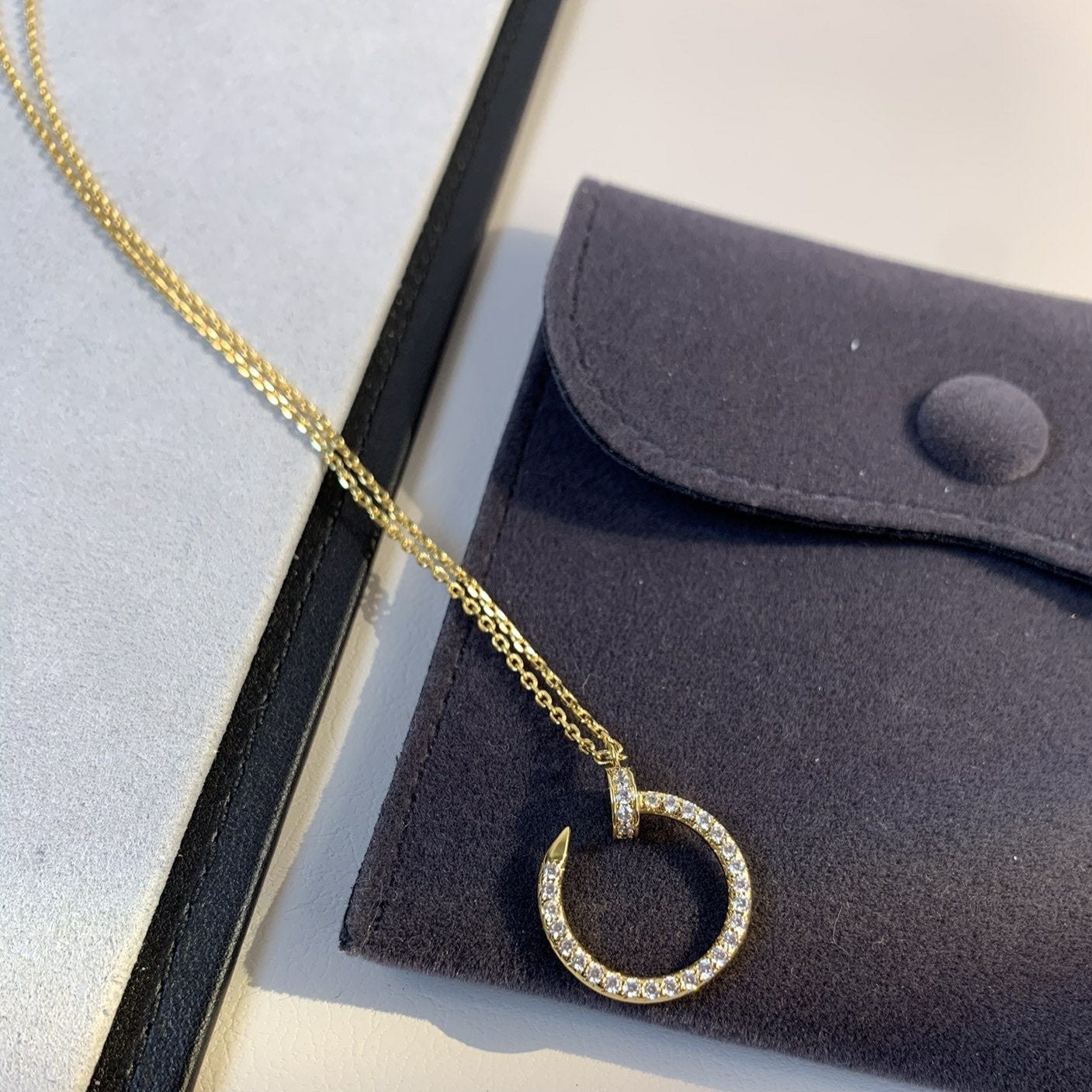 [Love Lucky]JUSTE NECKLACE GOLD DIAMONDS