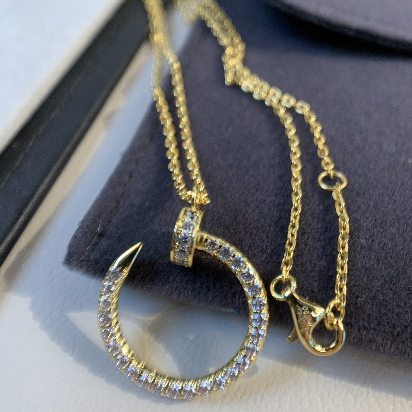 [Love Lucky]JUSTE NECKLACE GOLD DIAMONDS
