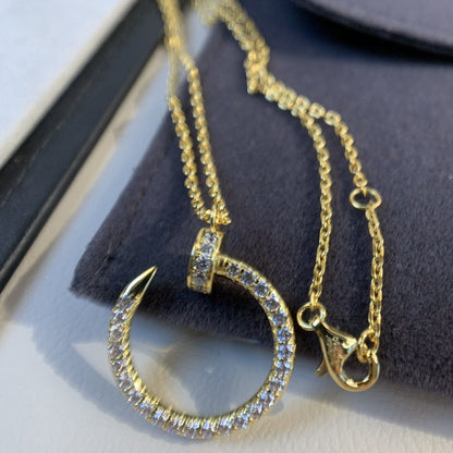 [Love Lucky]JUSTE NECKLACE GOLD DIAMONDS