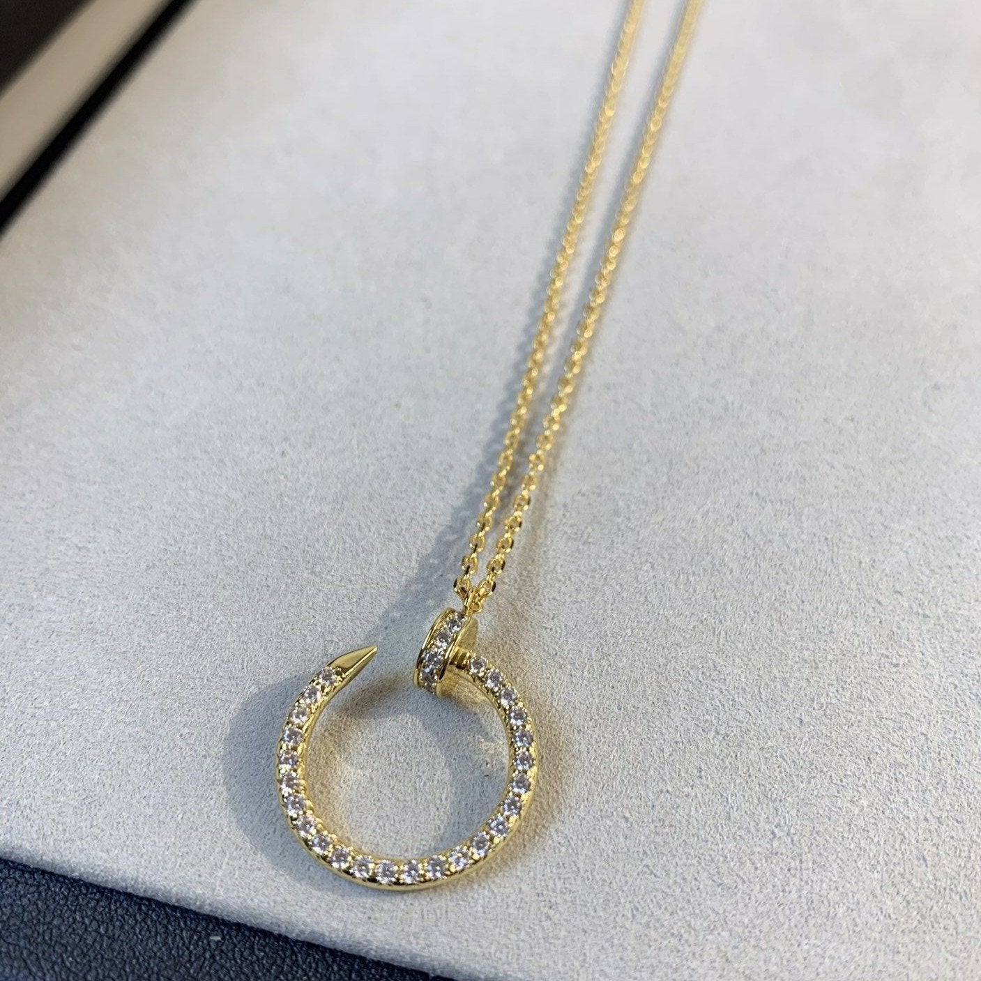 [Love Lucky]JUSTE NECKLACE GOLD DIAMONDS