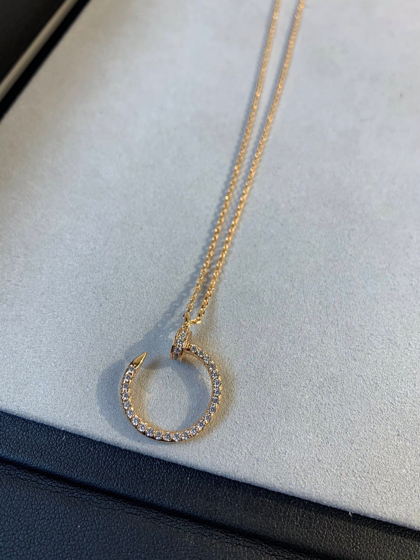 [Love Lucky]JUSTE NECKLACE PINK GOLD DIAMONDS