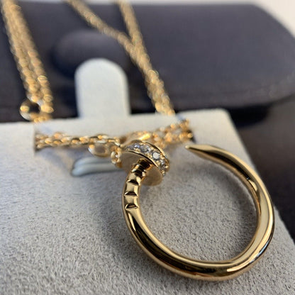 [Love Lucky]JUSTE NECKLACE PINK GOLD DIAMONDS