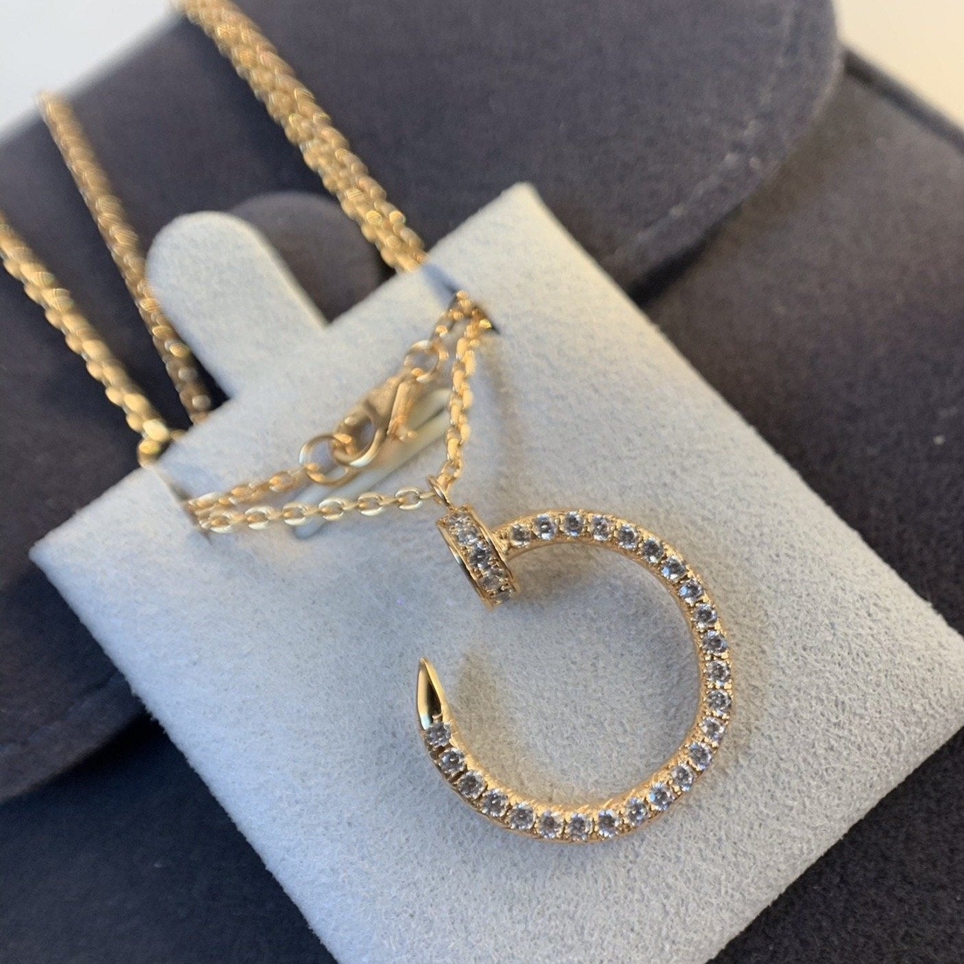 [Love Lucky]JUSTE NECKLACE PINK GOLD DIAMONDS