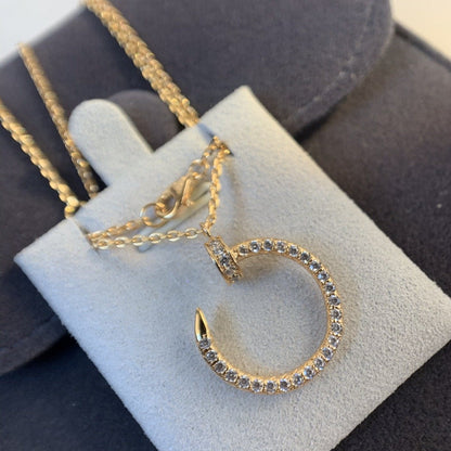 [Love Lucky]JUSTE NECKLACE PINK GOLD DIAMONDS