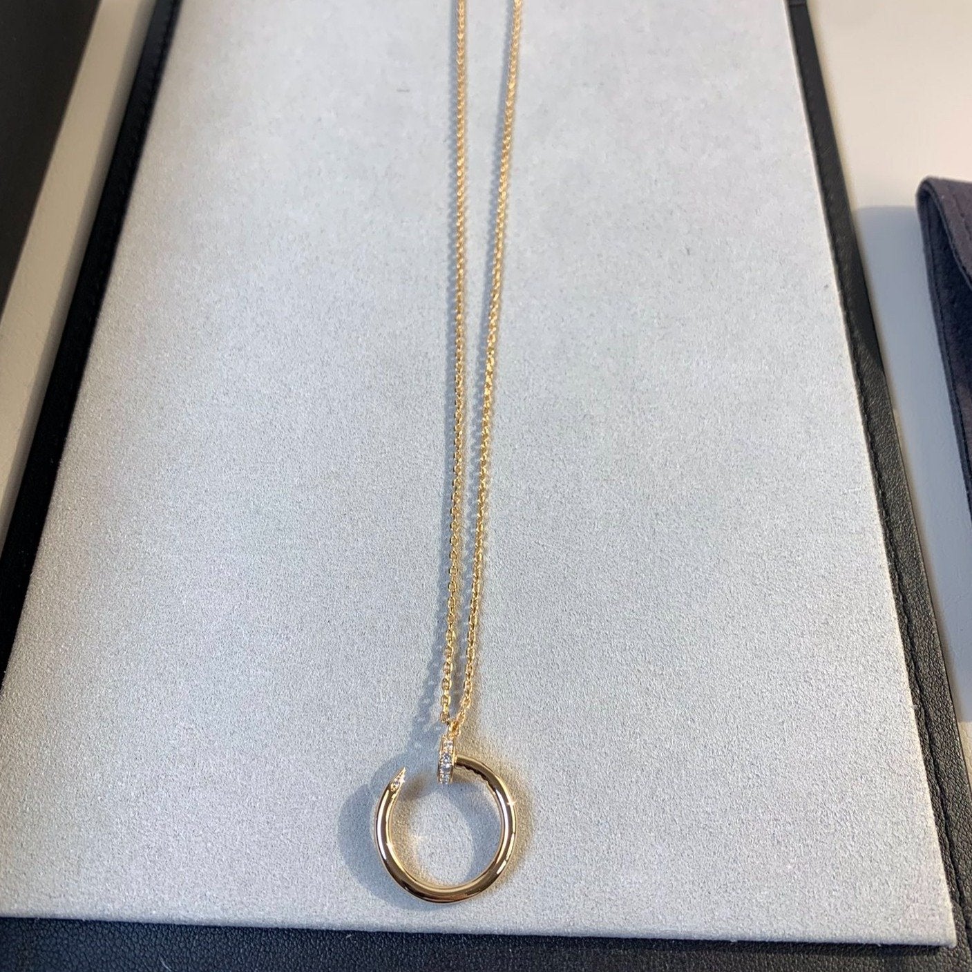 [Love Lucky]JUSTE NECKLACE PINK GOLD