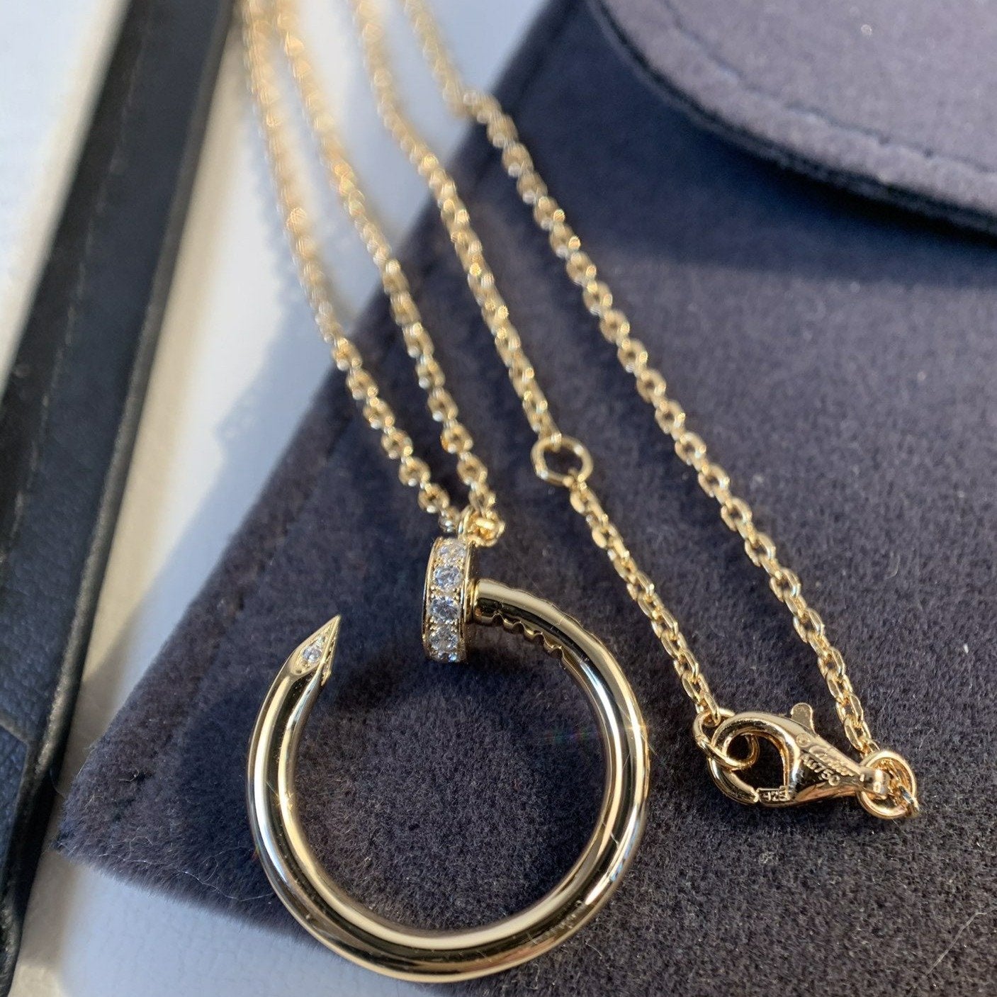 [Love Lucky]JUSTE NECKLACE PINK GOLD