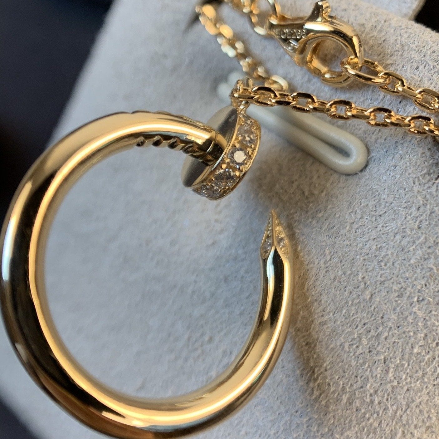 [Love Lucky]JUSTE NECKLACE PINK GOLD