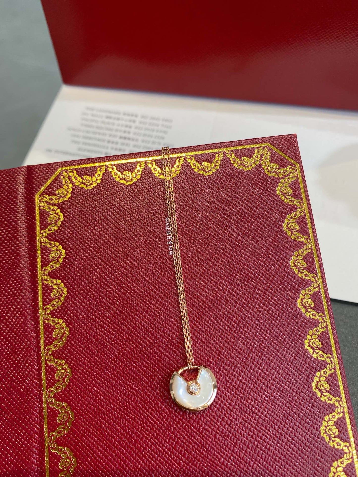 [Love Lucky]AMULETTE ROSE GOLD MOP NECKLACE