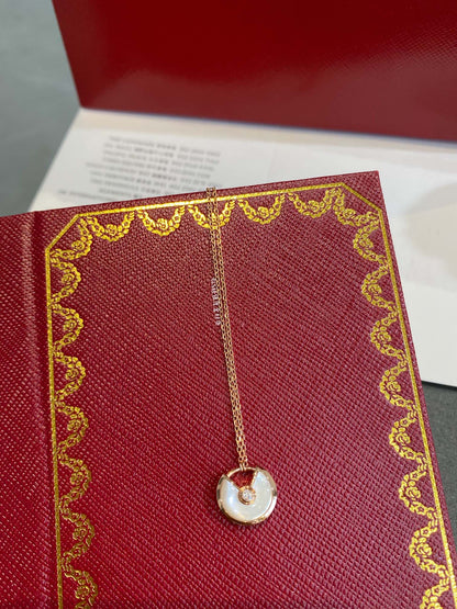 [Love Lucky]AMULETTE ROSE GOLD MOP NECKLACE