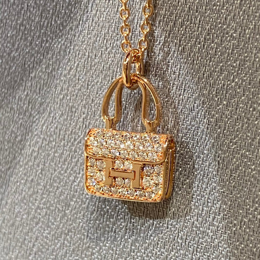 [Love Lucky]CONSTANCE PEDANT DIAMOND NECKLACE