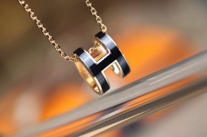 [Love Lucky]POP H PEDANT PINK GOLD