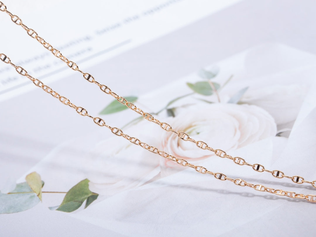 [Love Lucky]ECHAPPEE NECKLACE PINK GOLD