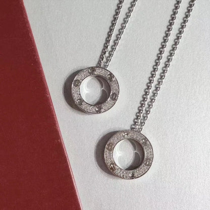 [Love Lucky]LOVE NECKLACE ADJUSTABLE SILVER