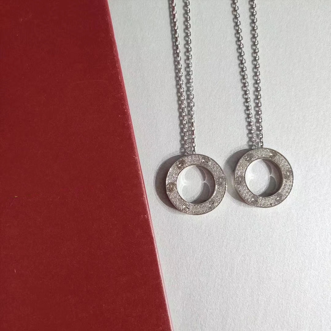 [Love Lucky]LOVE NECKLACE ADJUSTABLE SILVER
