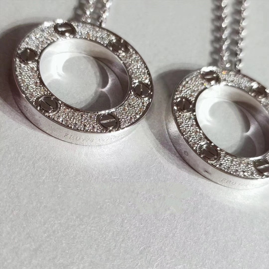[Love Lucky]LOVE NECKLACE ADJUSTABLE SILVER