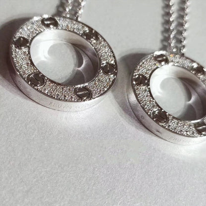 [Love Lucky]LOVE NECKLACE ADJUSTABLE SILVER