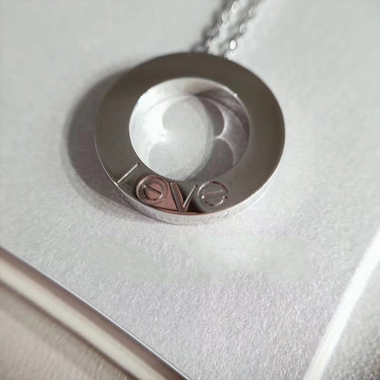 [Love Lucky]LOVE NECKLACE ADJUSTABLE SILVER