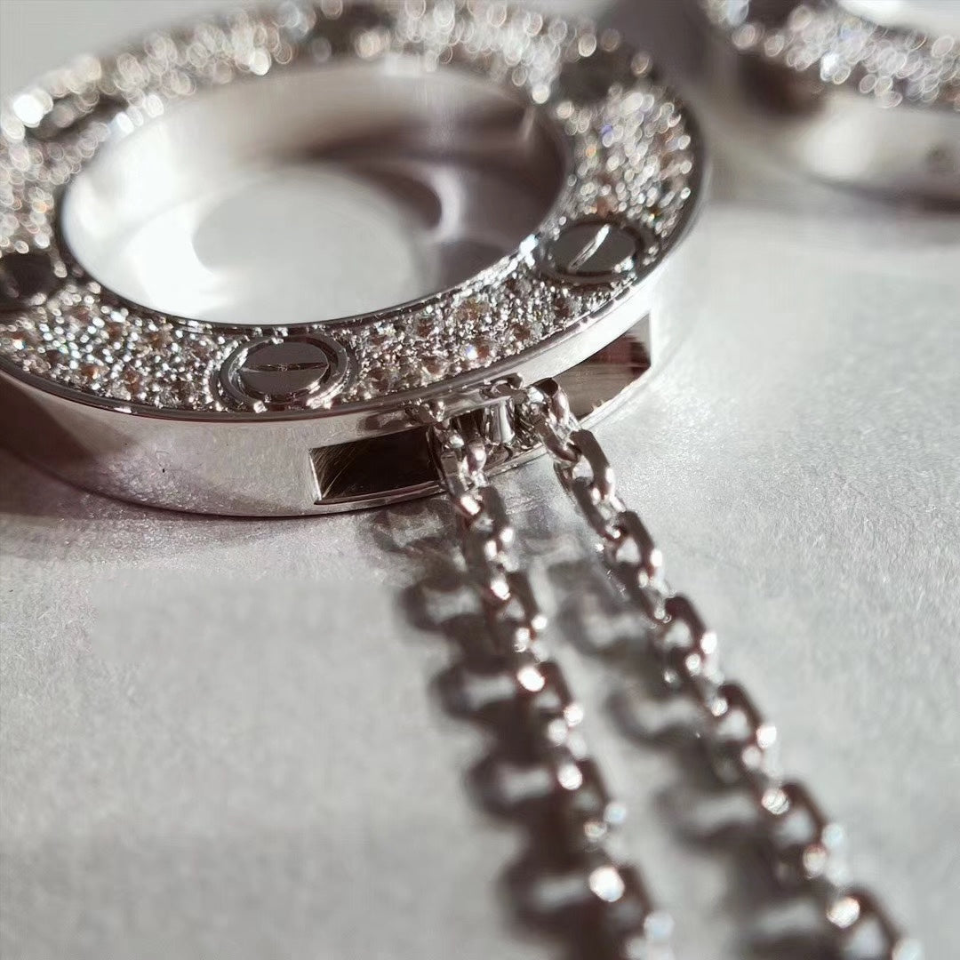 [Love Lucky]LOVE NECKLACE ADJUSTABLE SILVER