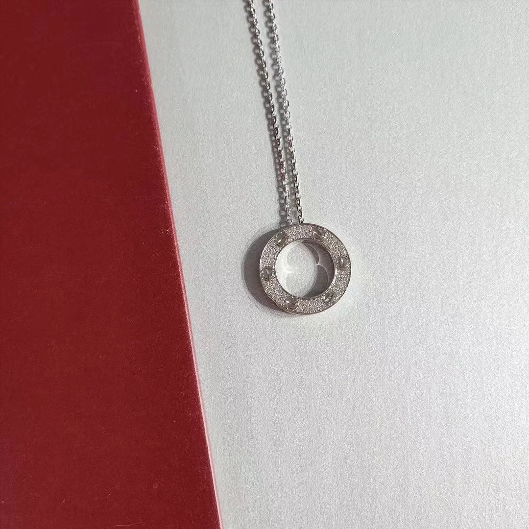 [Love Lucky]LOVE NECKLACE ADJUSTABLE SILVER
