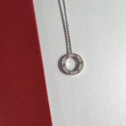 [Love Lucky]LOVE NECKLACE ADJUSTABLE SILVER