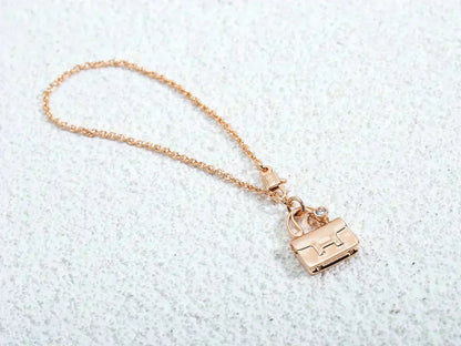 [Love Lucky]AMULETTE PEDANT ROSE GOLD NECKLACE