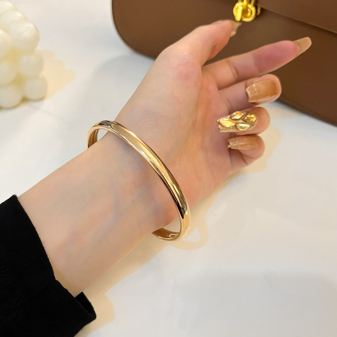[Love Lucky]PANTHERE GOLD DIAMOND OPEN BRACELET