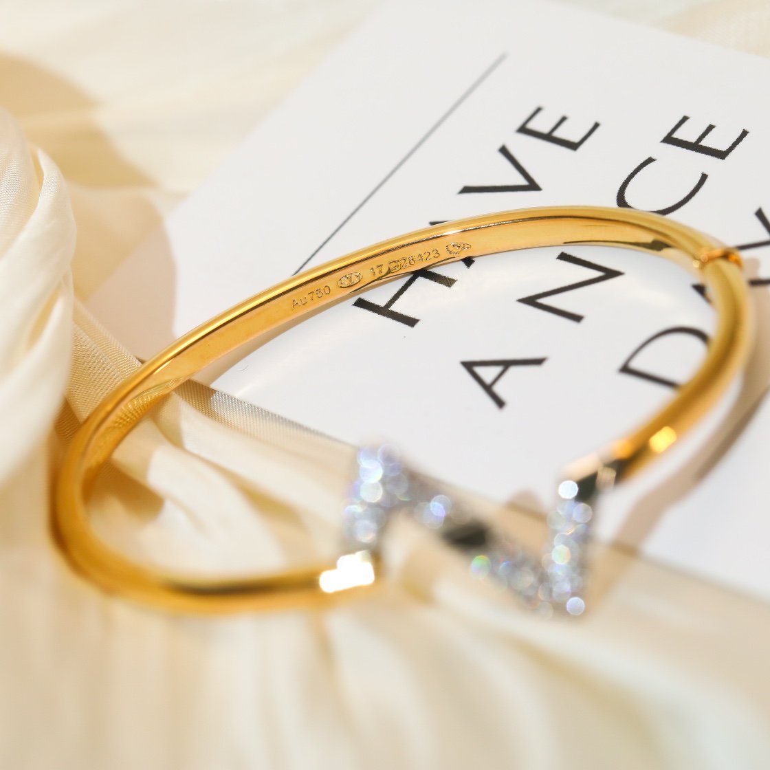[Love Lucky]VOLTE UPSITE DOWN GOLD DIAMOND BRACELET