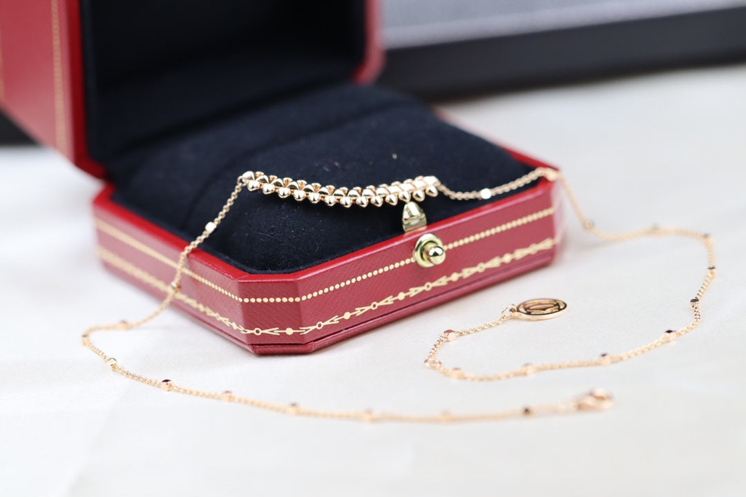 [Love Lucky]CLASH PINK GOLD NECKLACE
