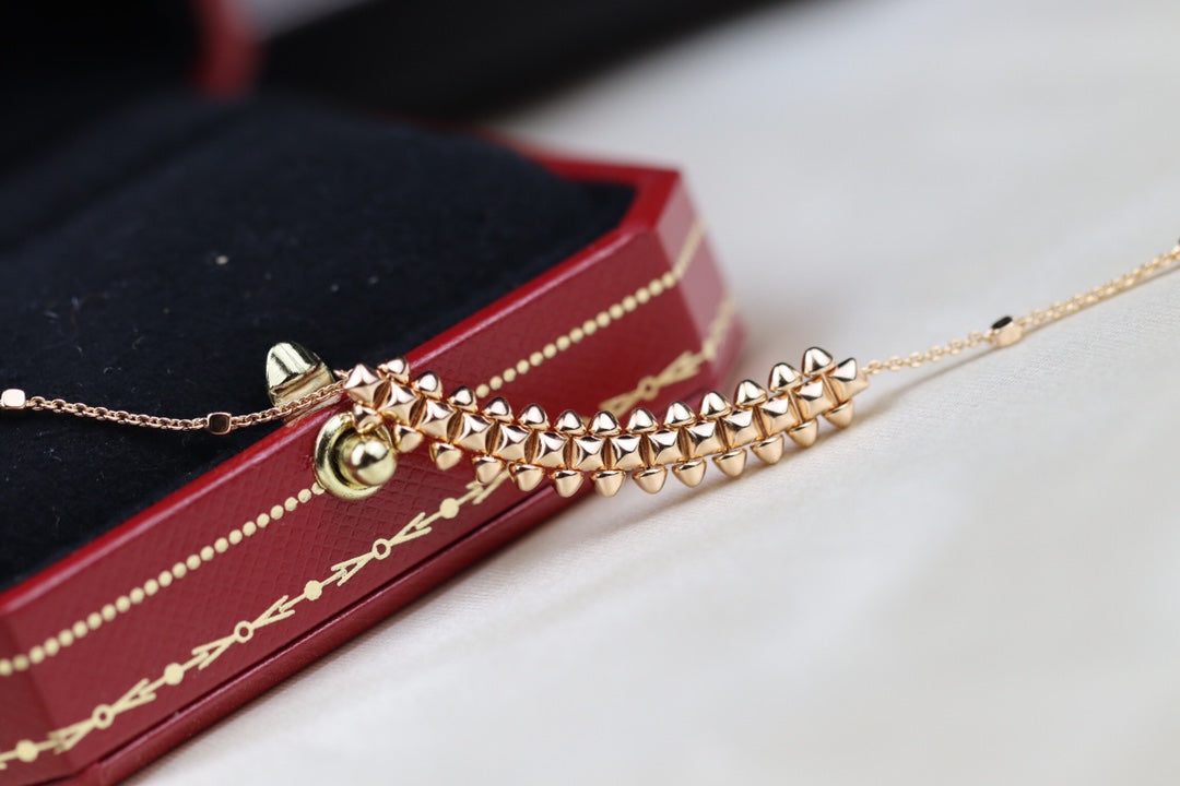 [Love Lucky]CLASH PINK GOLD NECKLACE