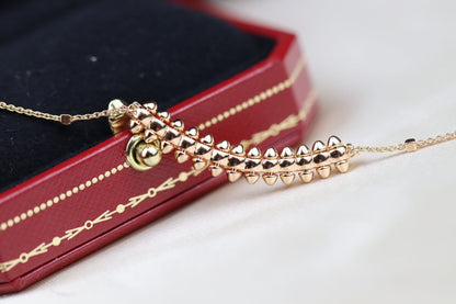 [Love Lucky]CLASH PINK GOLD NECKLACE