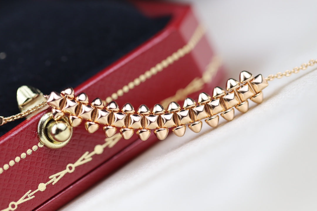 [Love Lucky]CLASH PINK GOLD NECKLACE
