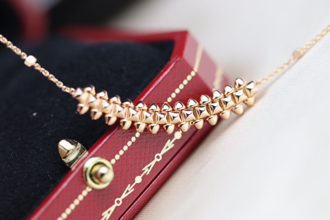 [Love Lucky]CLASH PINK GOLD NECKLACE