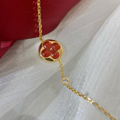 [Love Lucky]SUN PEDANT CARNELIAN BRACELET