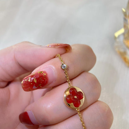 [Love Lucky]SUN PEDANT CARNELIAN BRACELET