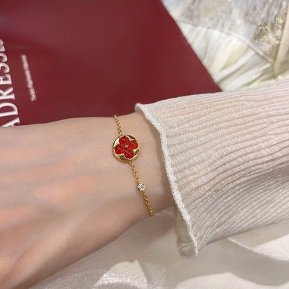 [Love Lucky]SUN PEDANT CARNELIAN BRACELET