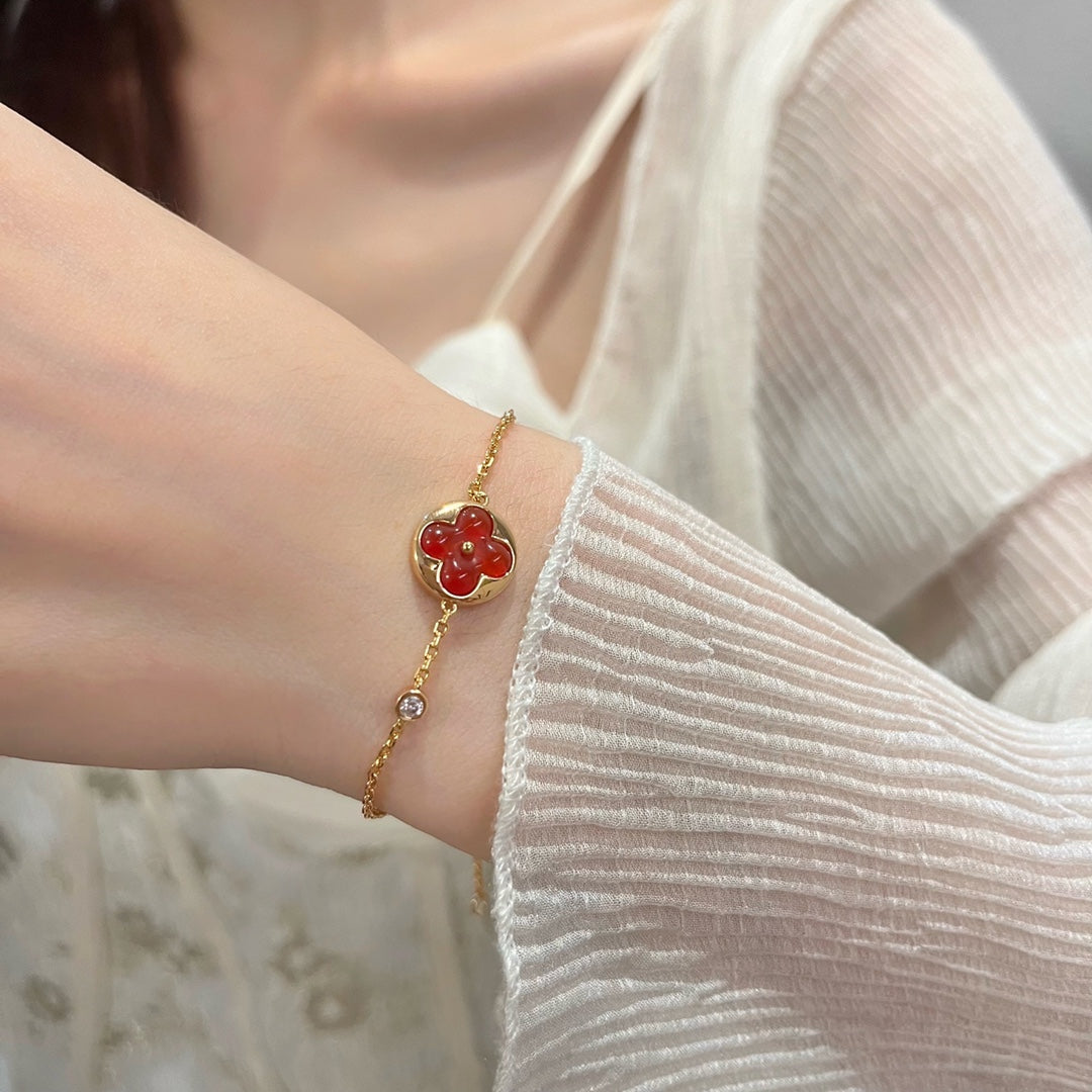 [Love Lucky]SUN PEDANT CARNELIAN BRACELET