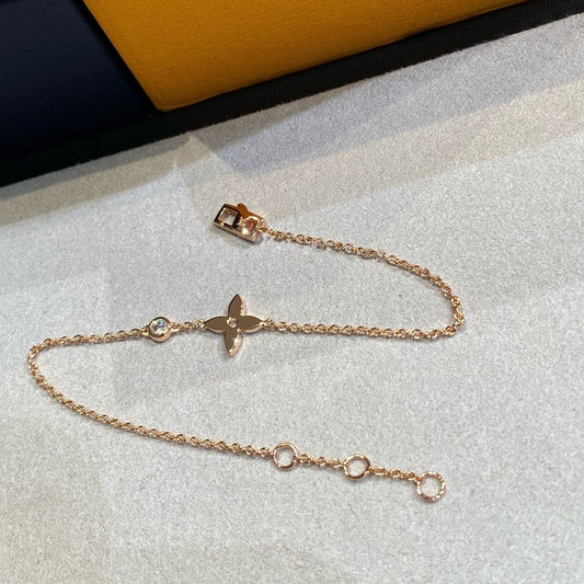 [Love Lucky]STAR DIAMOND PINK GOLD BRACELET