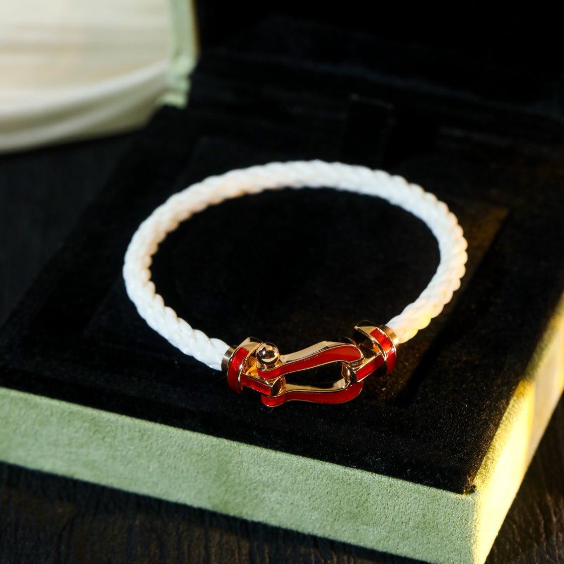 [Love Lucky]FORCE 10 WHITE TEXTILE DIAMOND PAVED