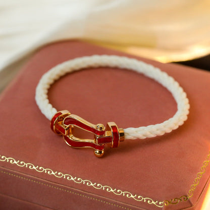 [Love Lucky]FORCE 10 WHITE TEXTILE DIAMOND PAVED